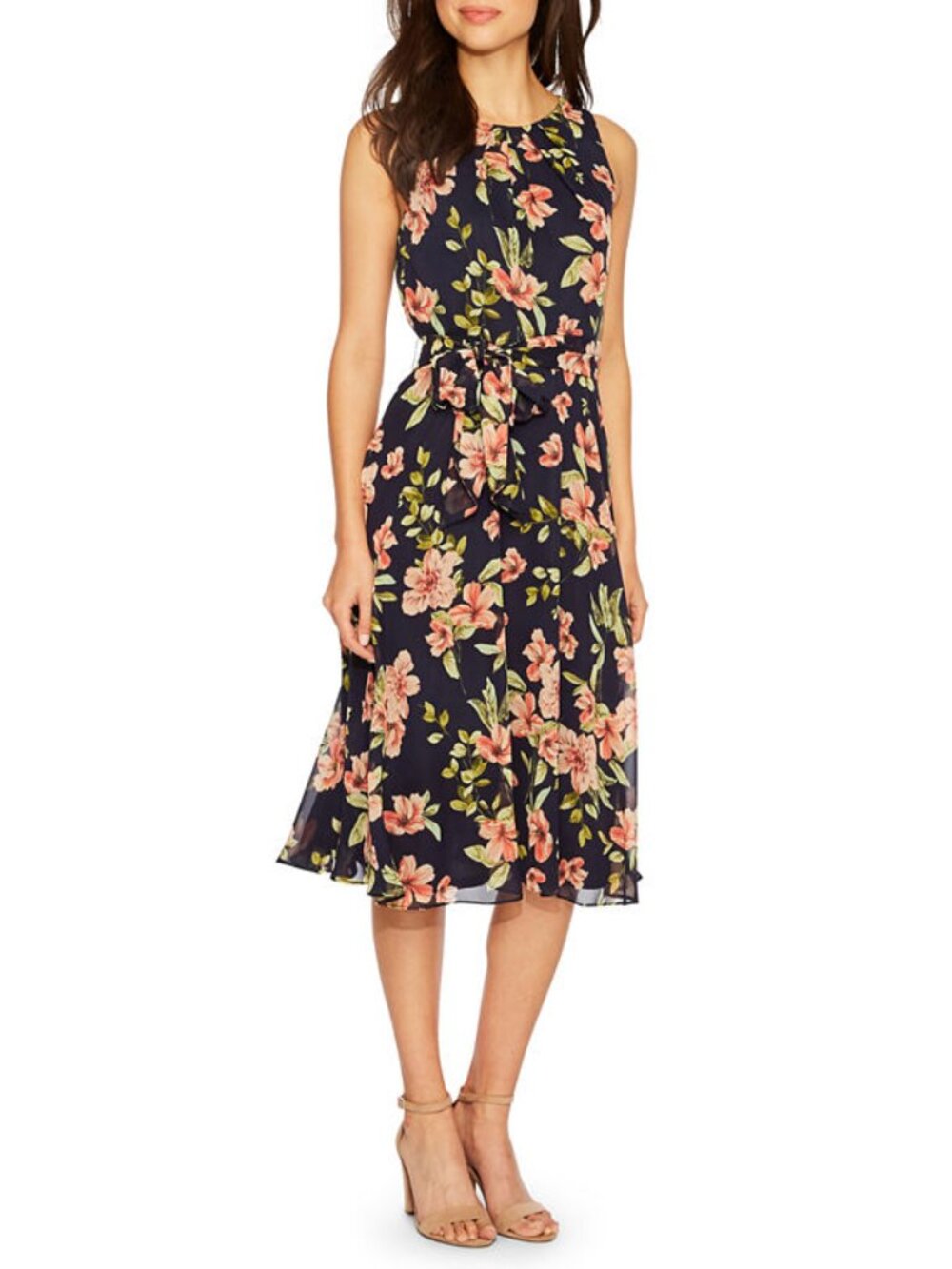 Jessica Howard Sleeveless Floral Fit & Flare Dress New With Tags Size 16